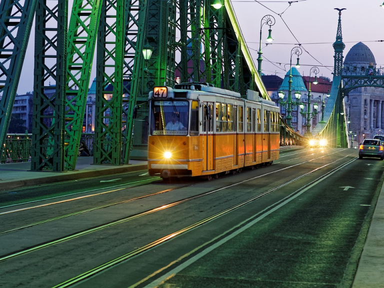 Getting around in Budapest tram 